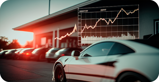 Car summary report dashboard in car rental company software