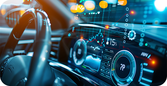 Vehicle booking schedule dashboard in car rental software